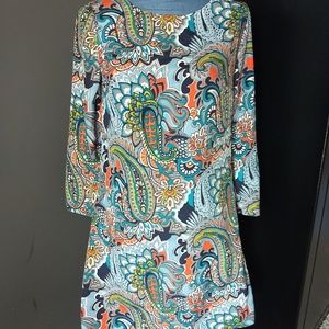 J Crew Women's Paisley Shift Dress Lightweight 0